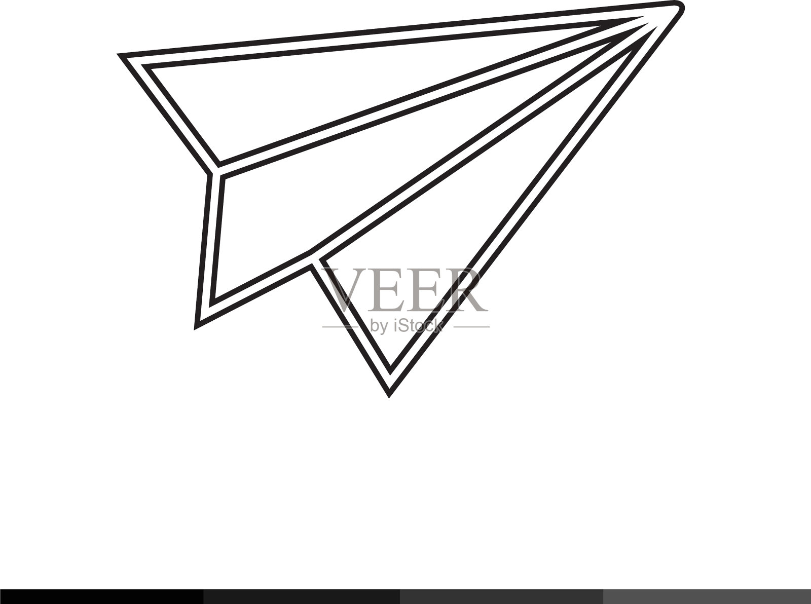 纸飞机图标设计插画图片素材