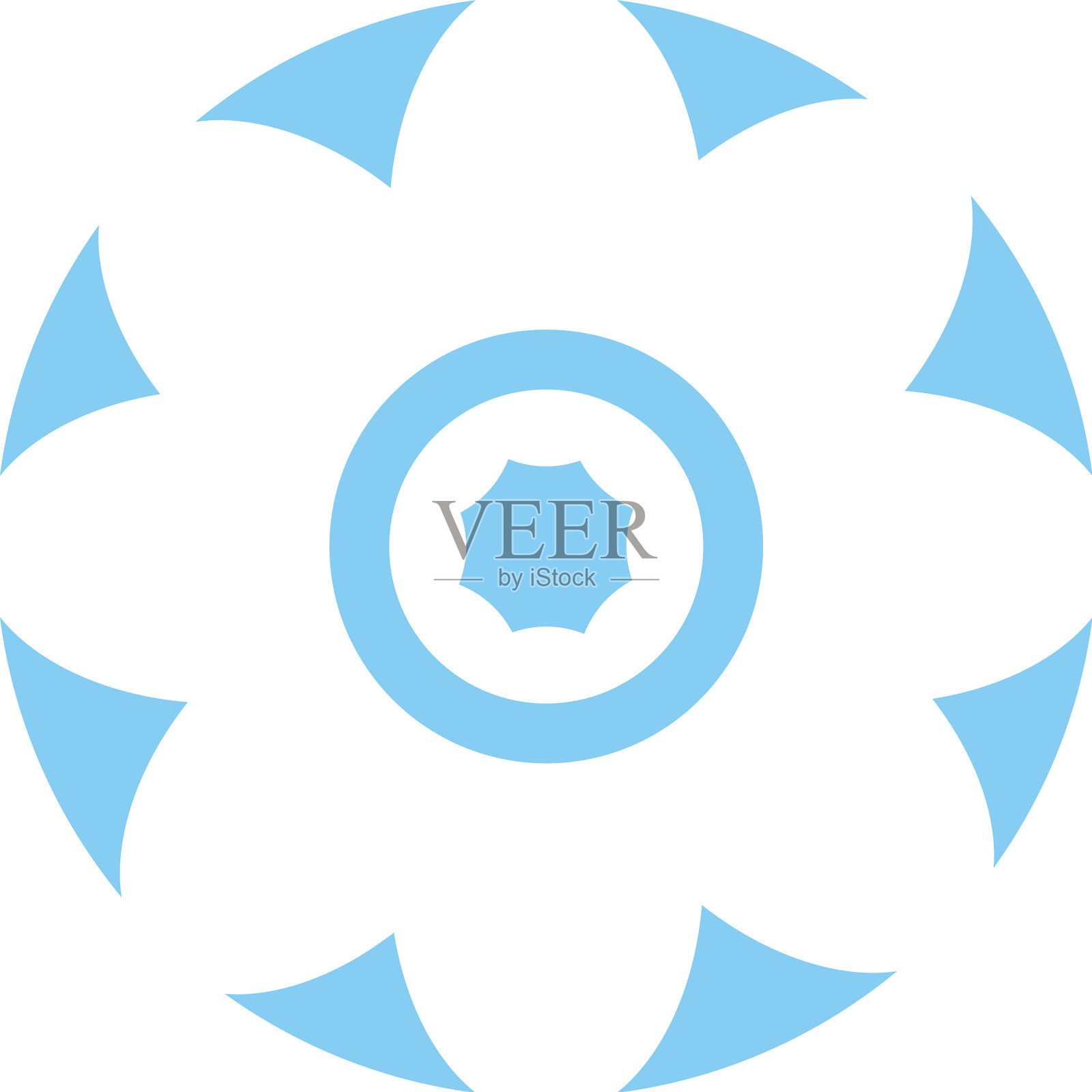 可爱的花朵孤立图标插画图片素材