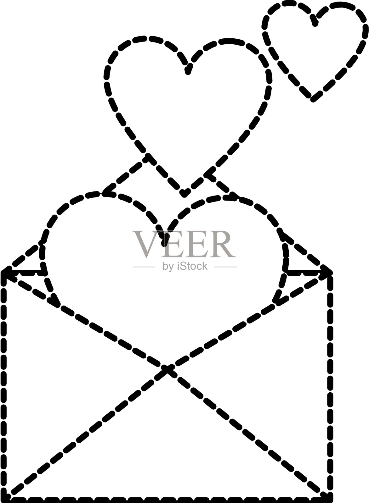 孤立的信封设计设计元素图片