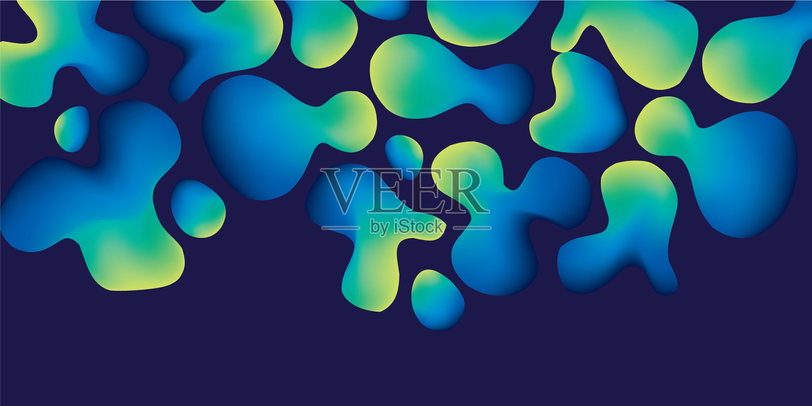 光滑曲线液型插画图片素材