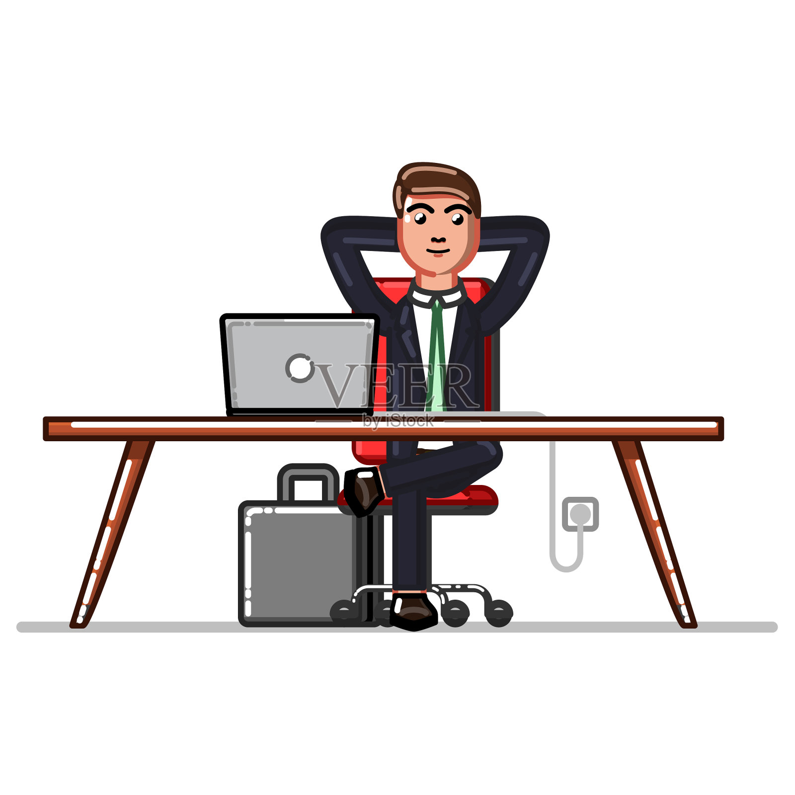 商人在工作场所冷不防设计元素图片