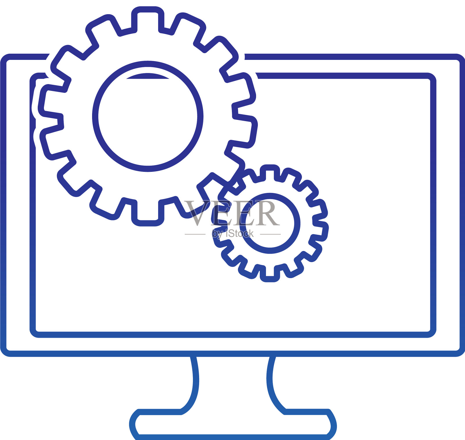 孤立的电脑设计设计元素图片