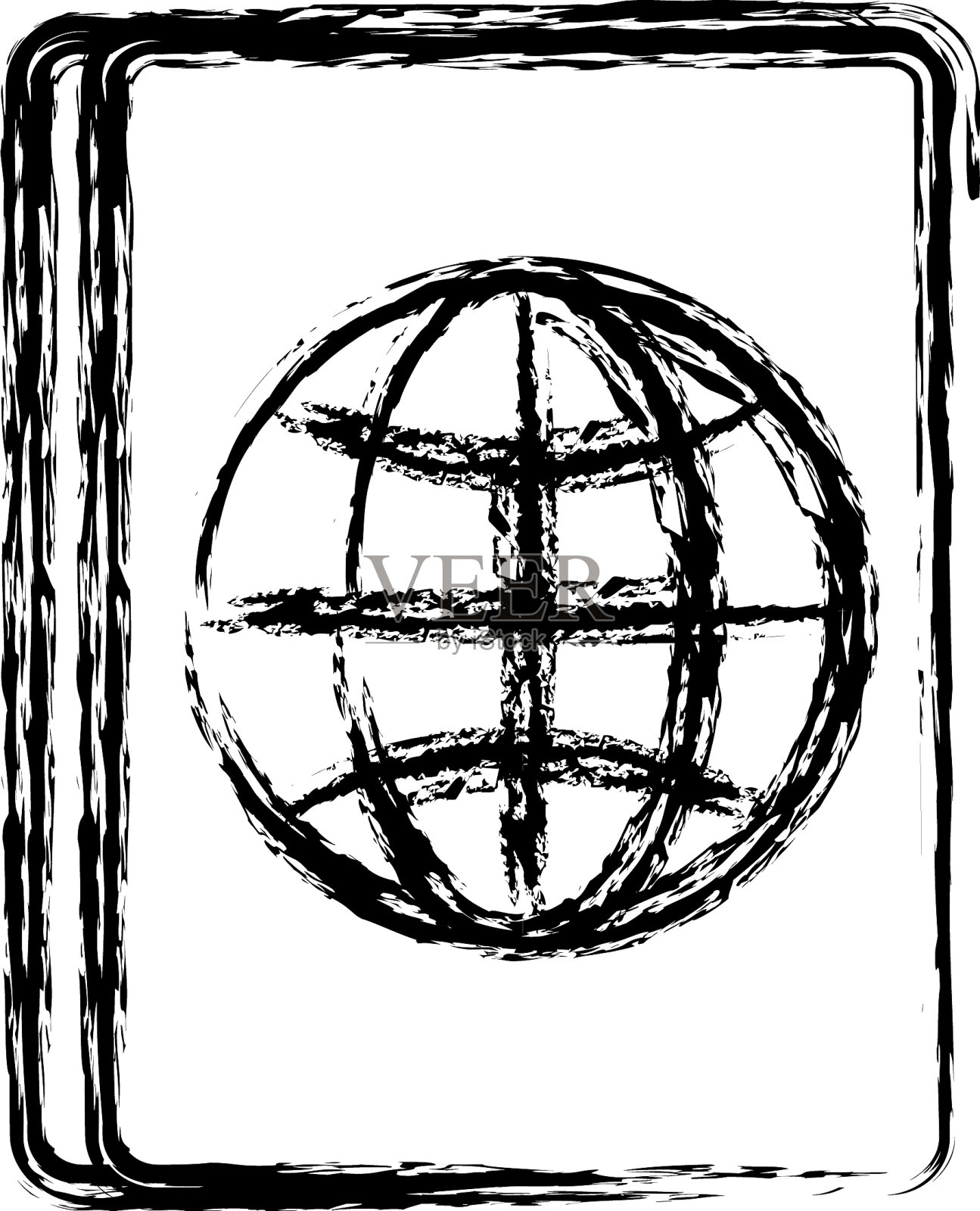 护照图标图像插画图片素材