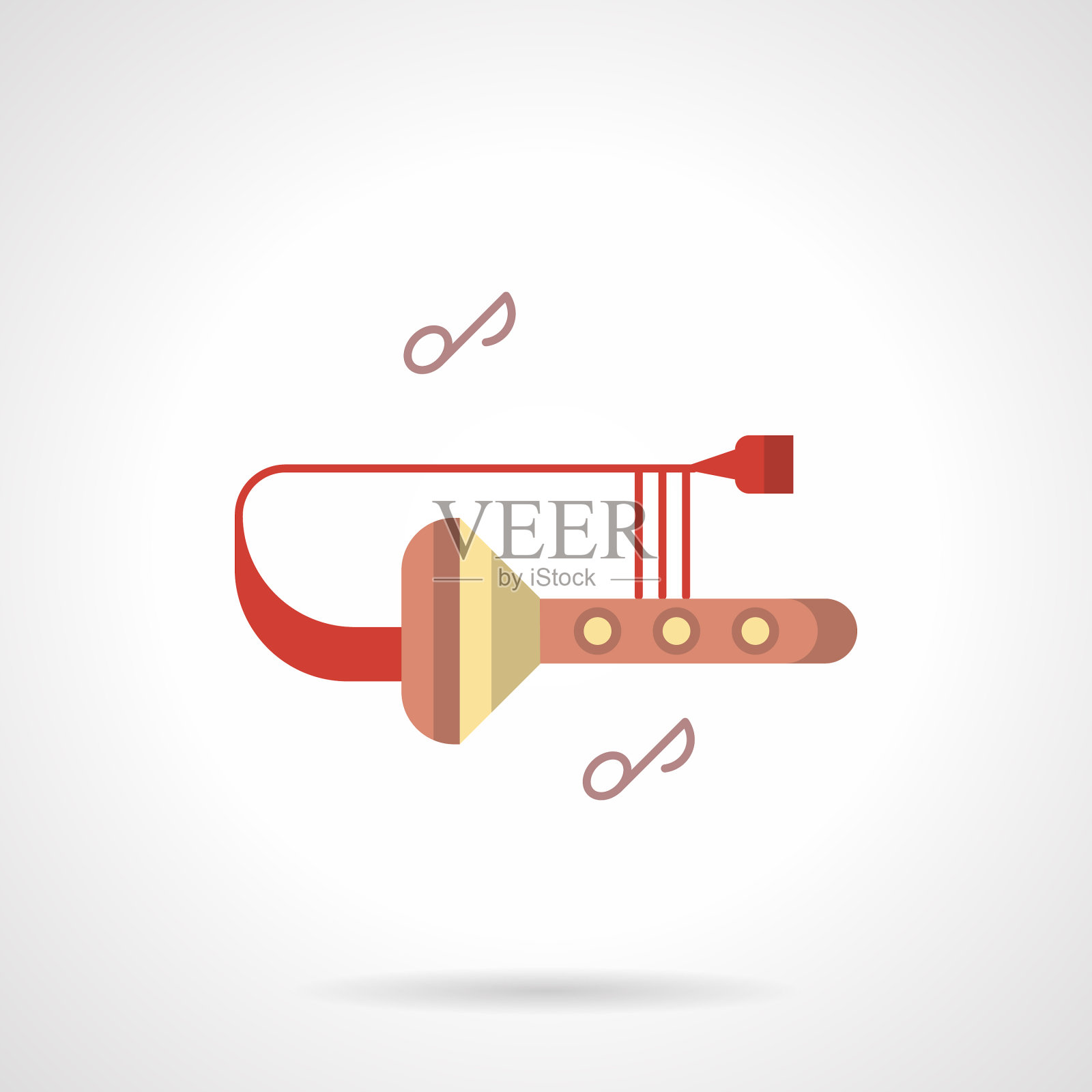 长号俱乐部单色图标插画图片素材