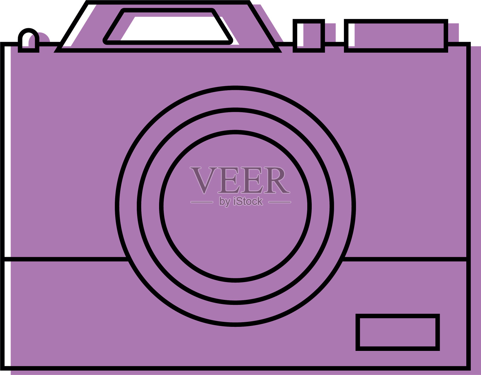 彩色数码相机技术设备设计图标素材