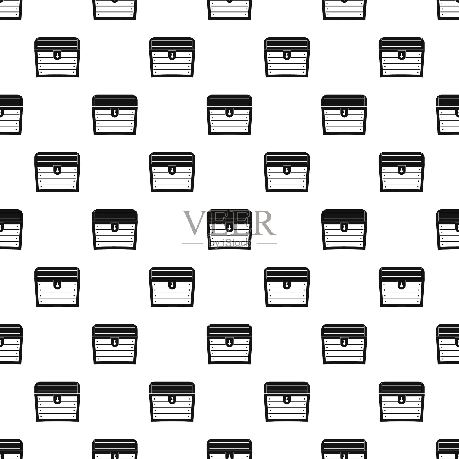 木制的桶模式插画图片素材