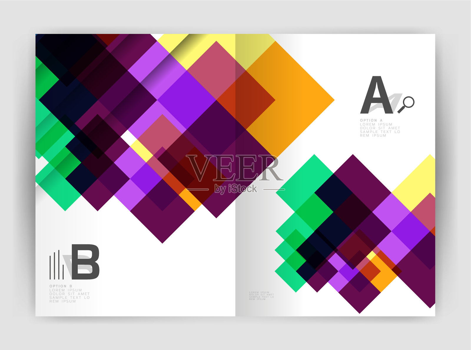 广场设计公司商务传单插画图片素材