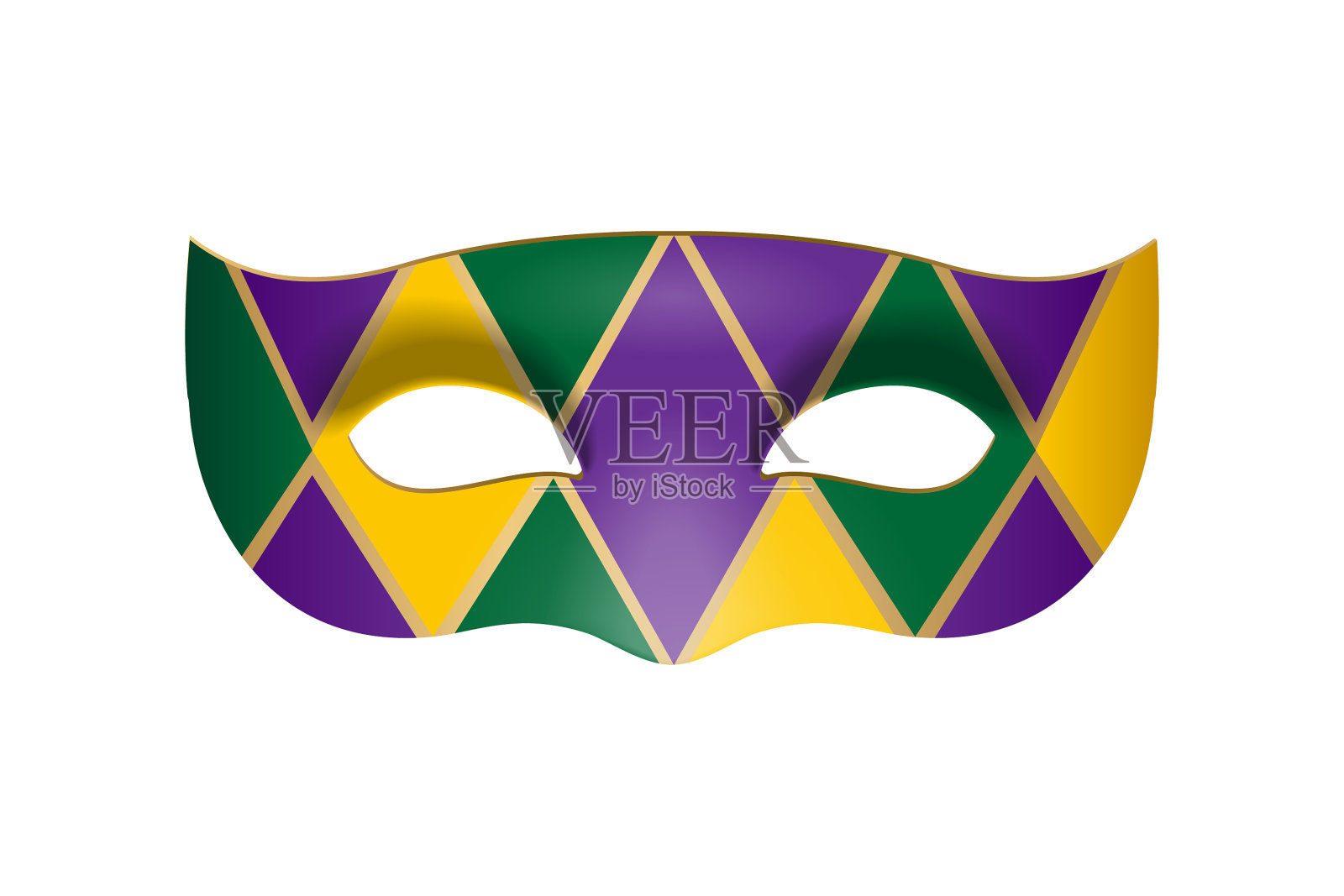 狂欢节化妆舞会面具设计元素图片