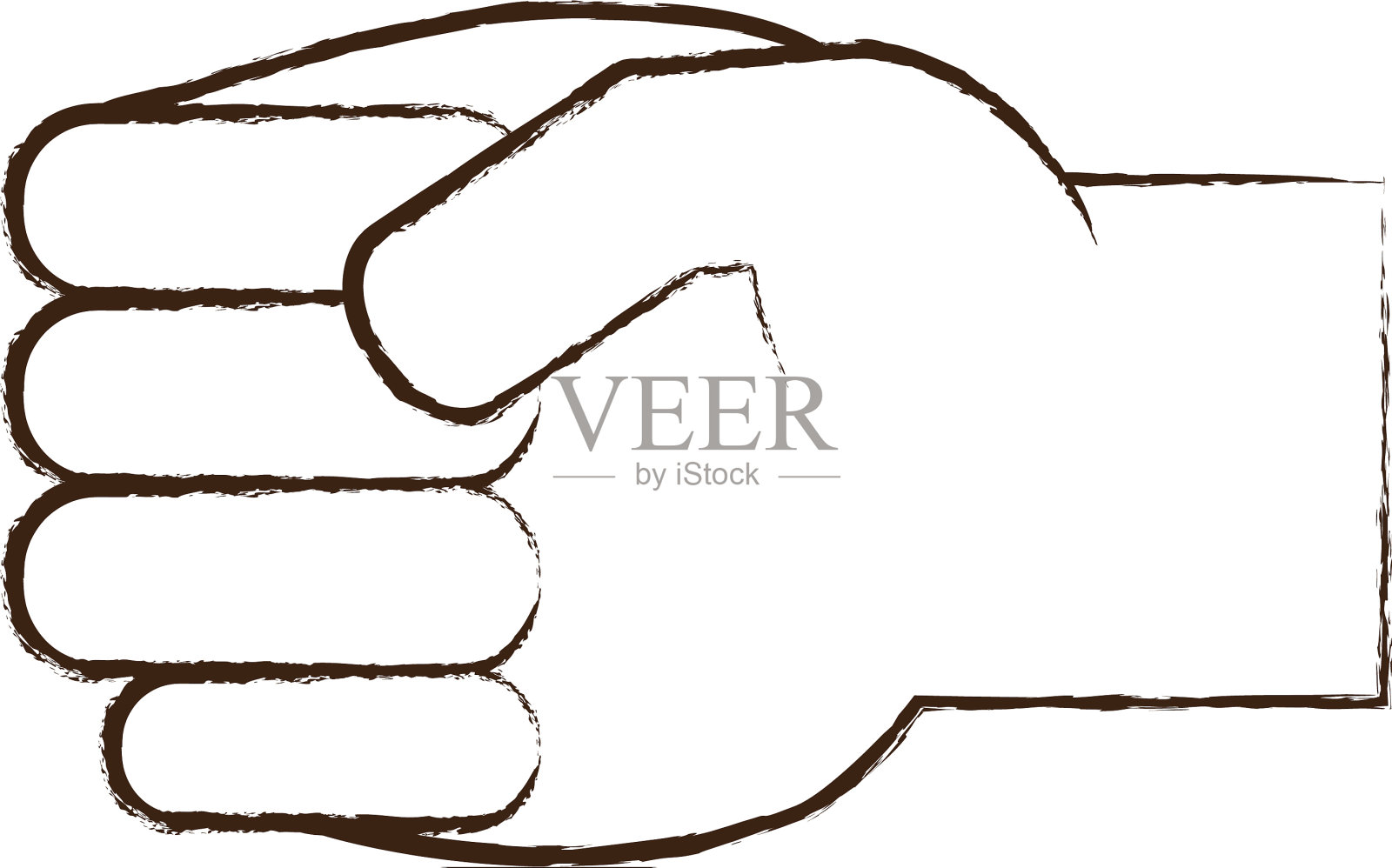 握紧拳头的手设计元素图片