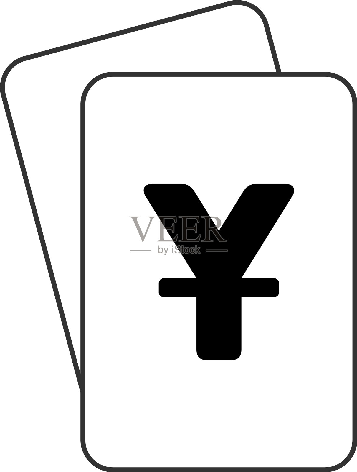 日元打牌插画图片素材