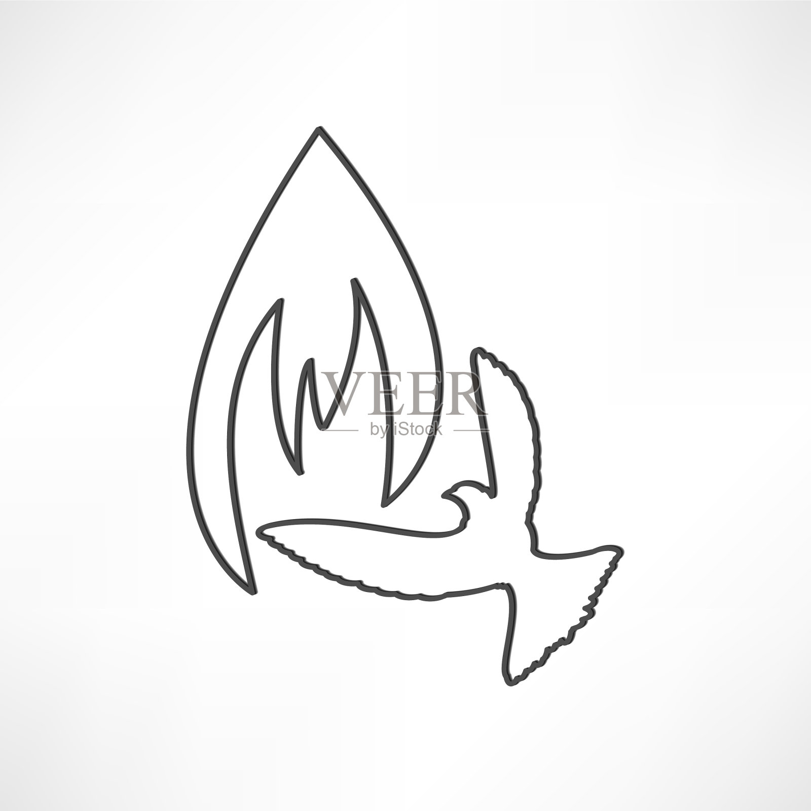 火图标插画图片素材