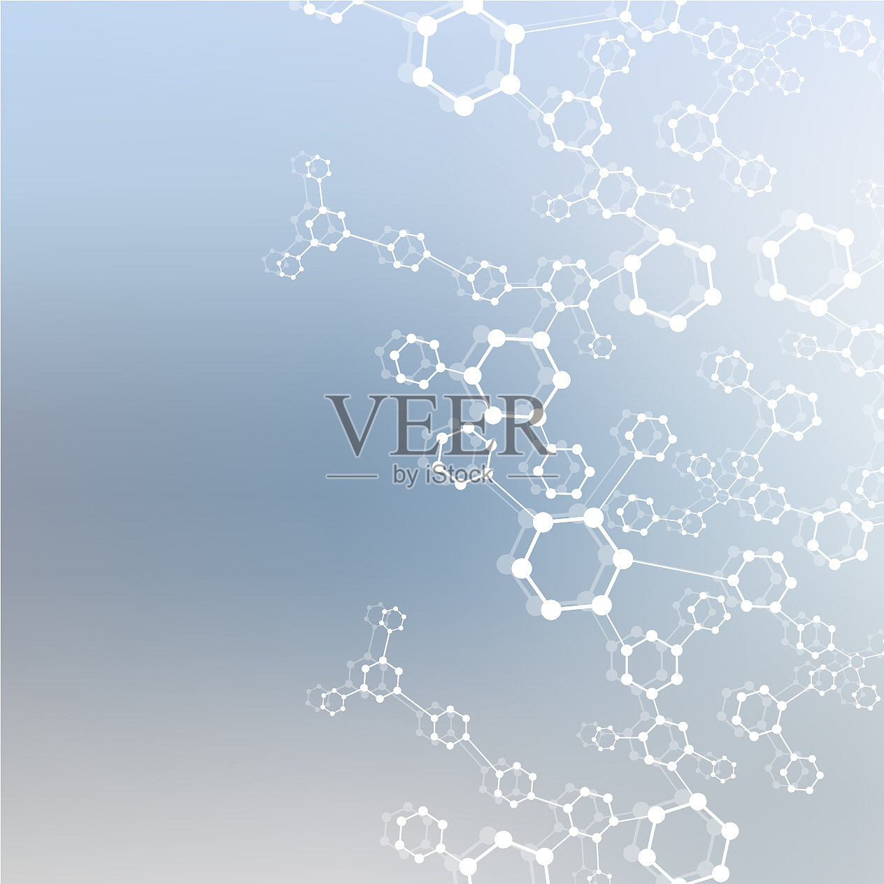 几何抽象背景与连接线插画图片素材