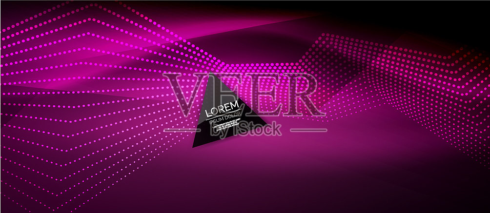 直霓虹线插画图片素材