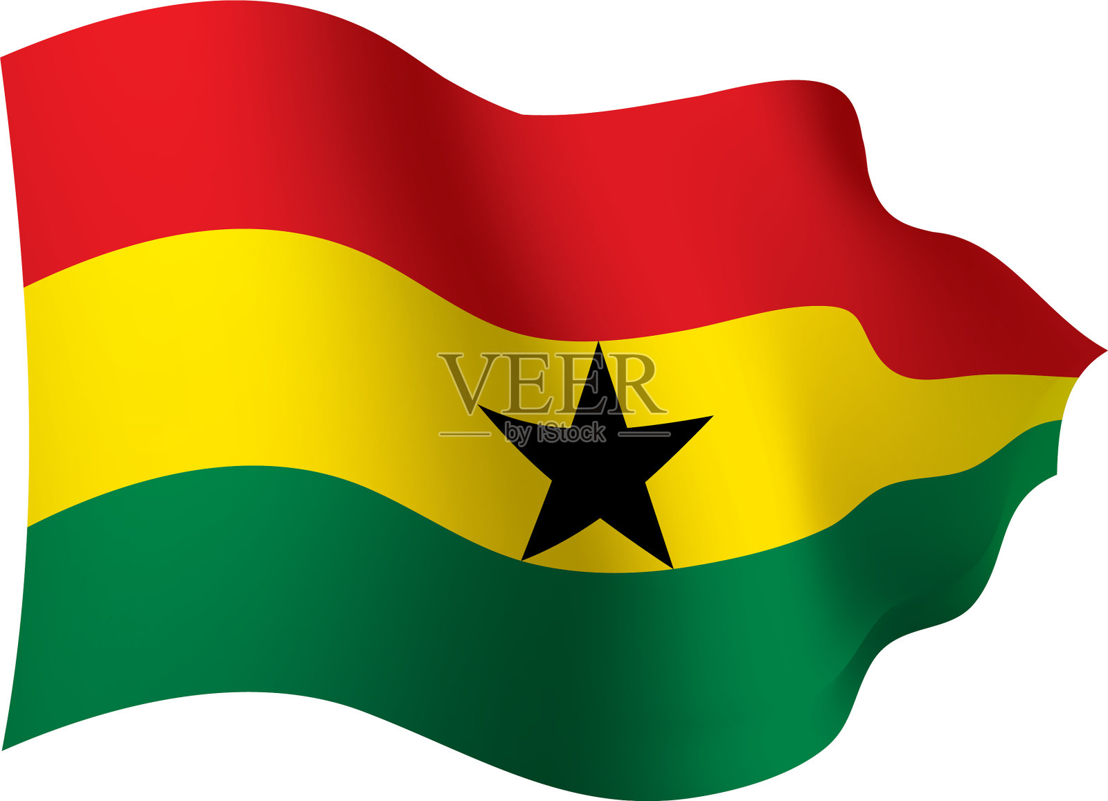 加纳国旗设计元素图片