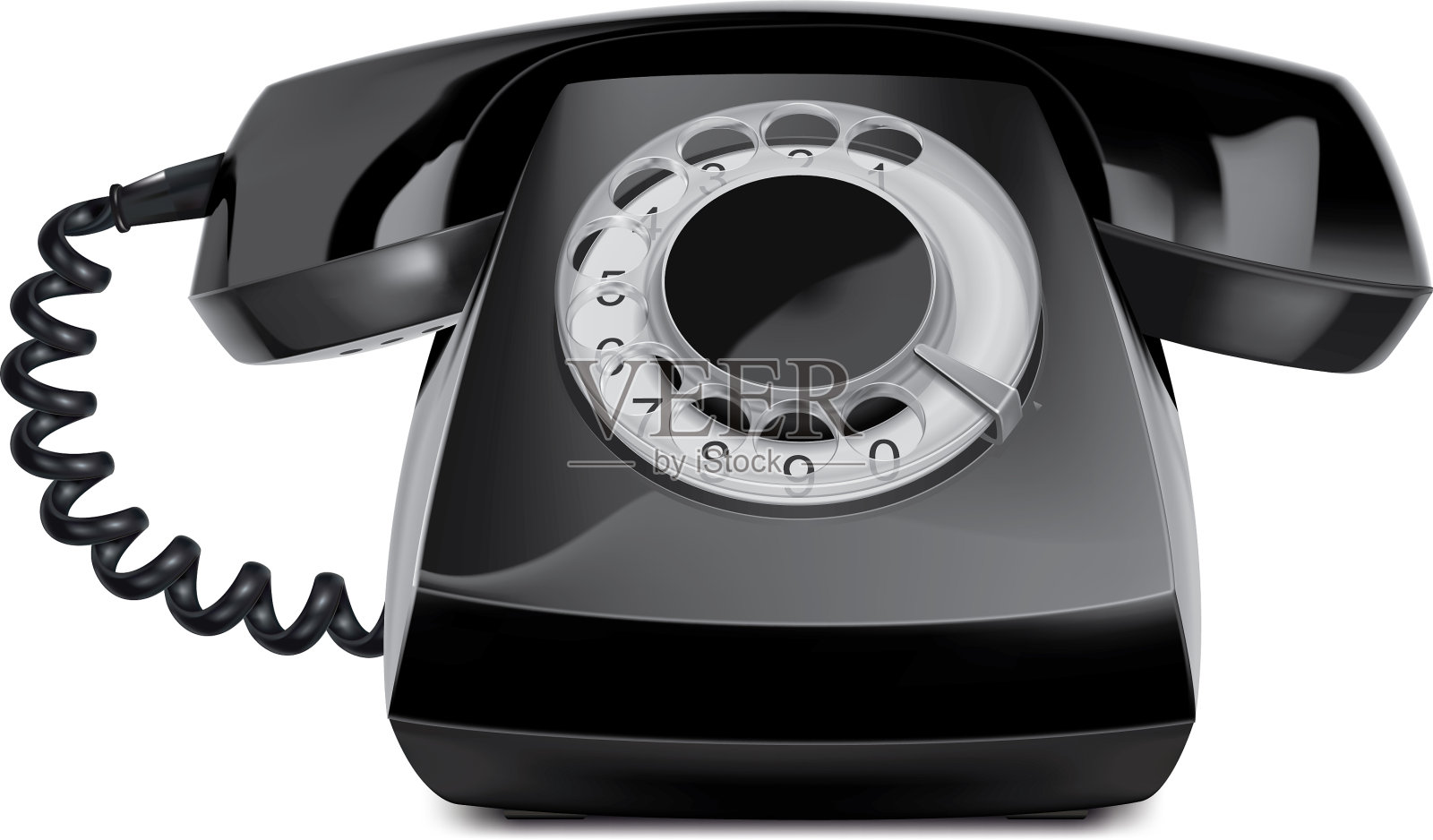 电话复古孤立3d插画图片素材