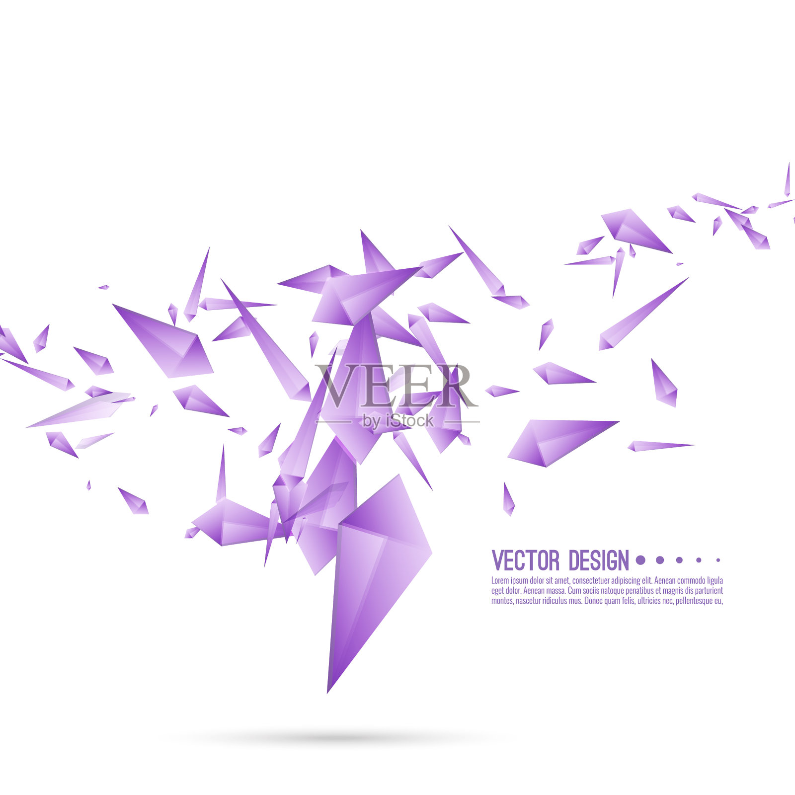 带有动态片段的抽象背景插画图片素材