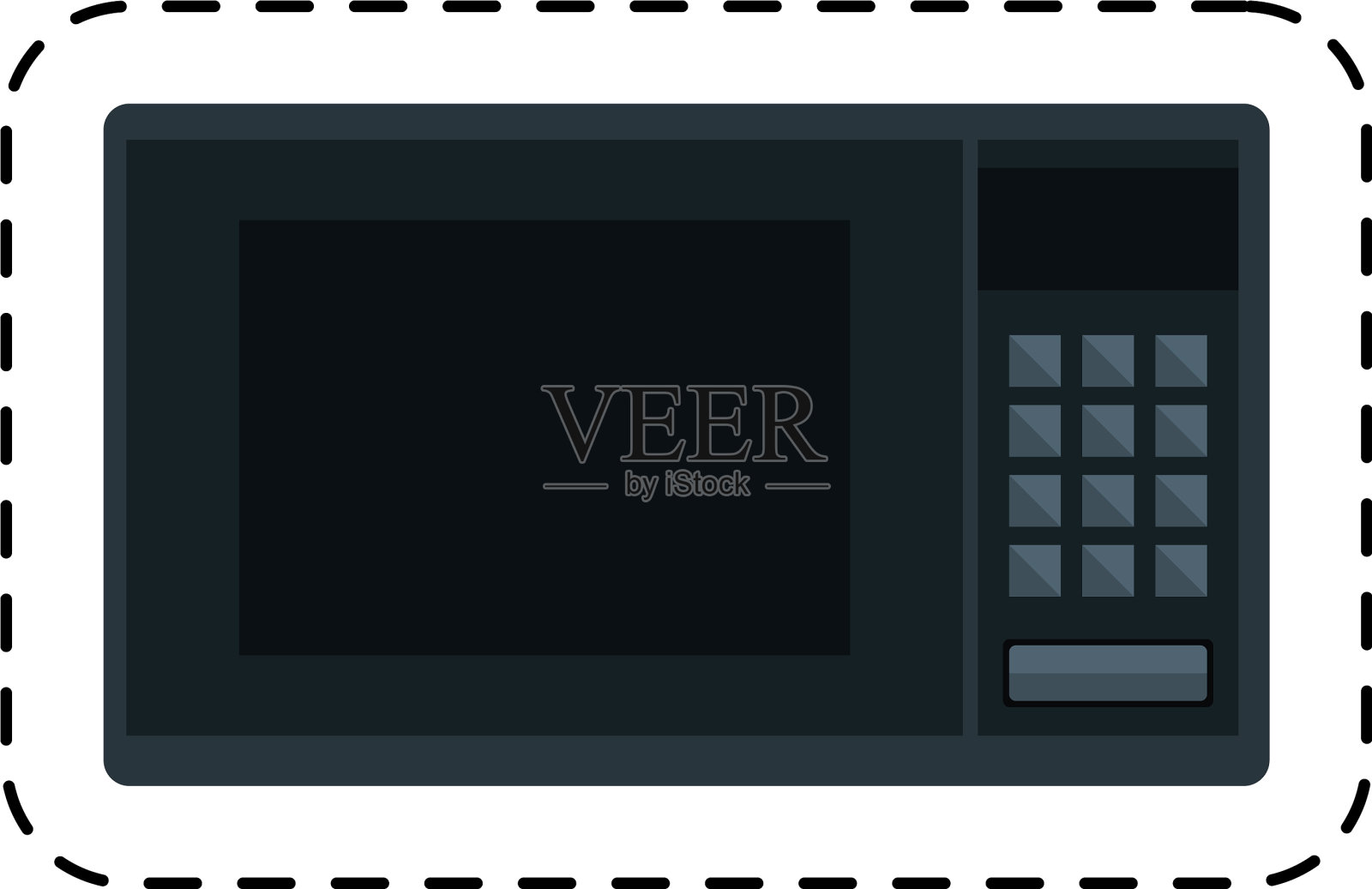 烤箱微波隔离图标插画图片素材