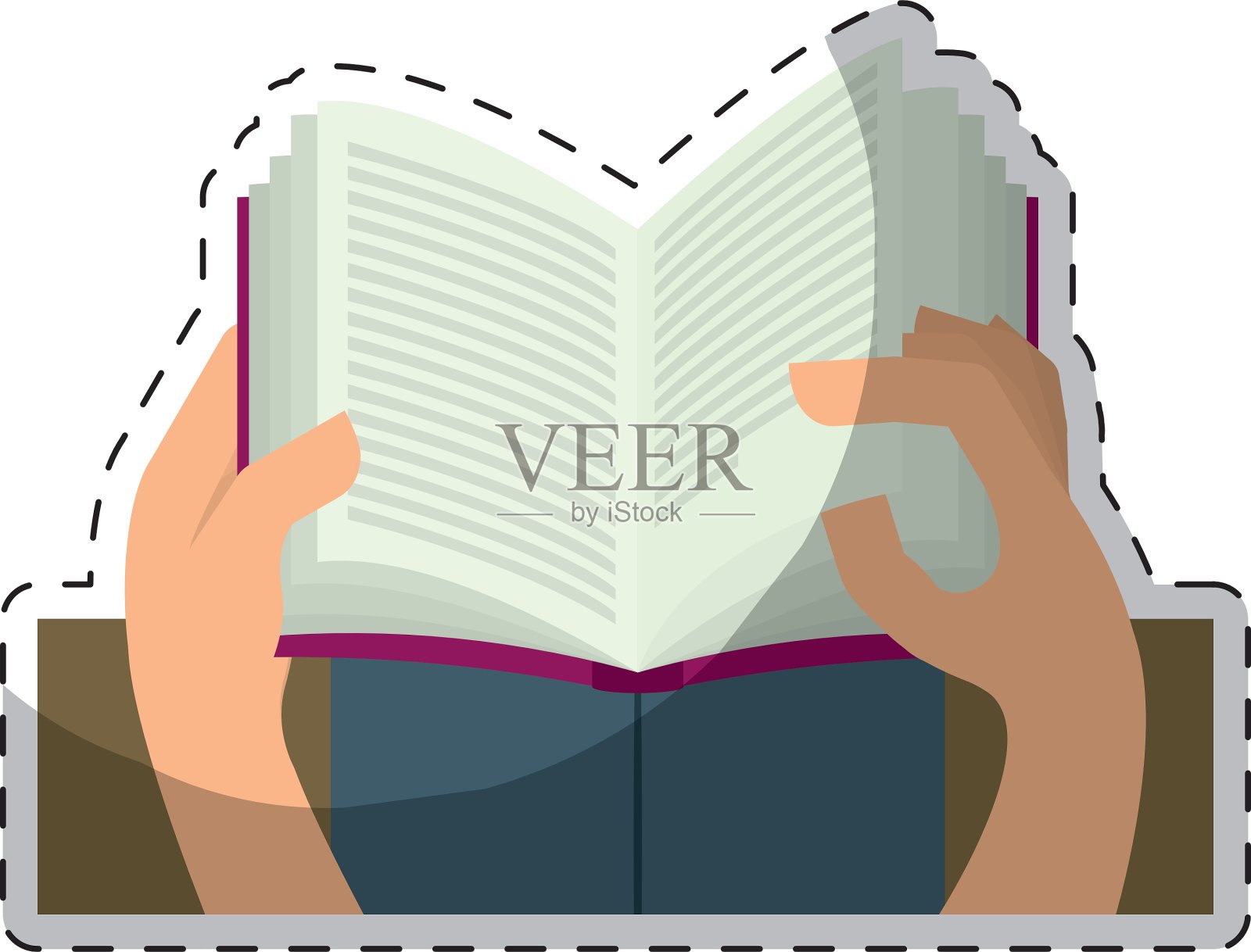 书的图标形象插画图片素材