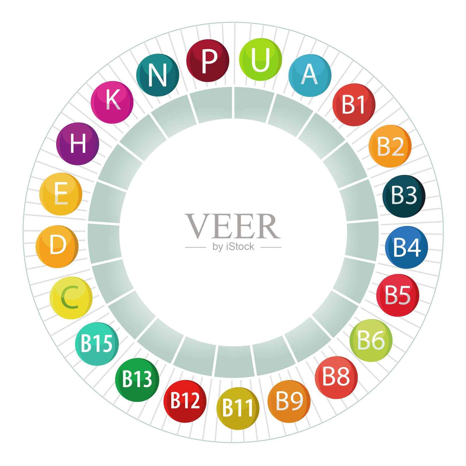 所有的维生素设计元素图片