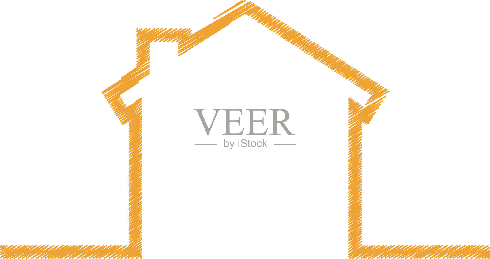 房屋外部隔离图标设计元素图片