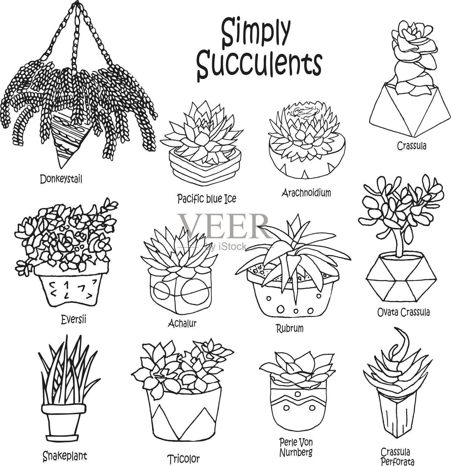 卡通涂鸦集合插画图片素材