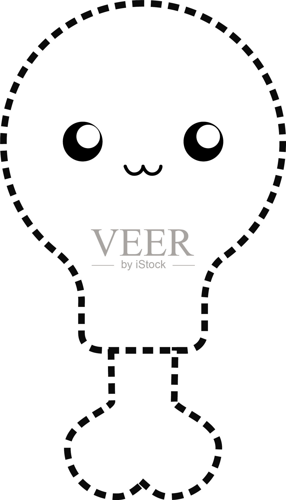 卡哇伊鸡腿设计元素图片