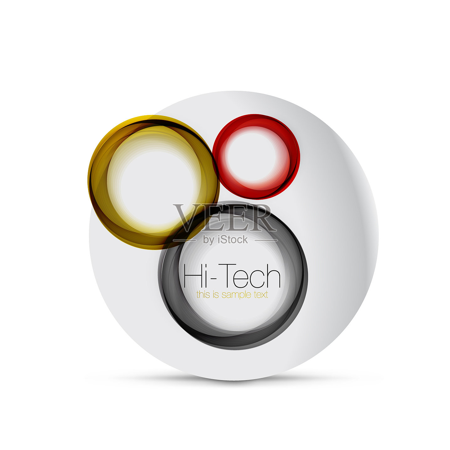 圆网页布局-数字技术球-网页设计元素图片