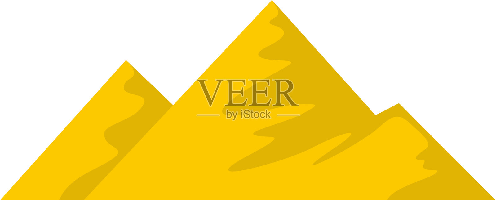 攀爬在山图标平坦的风格设计元素图片