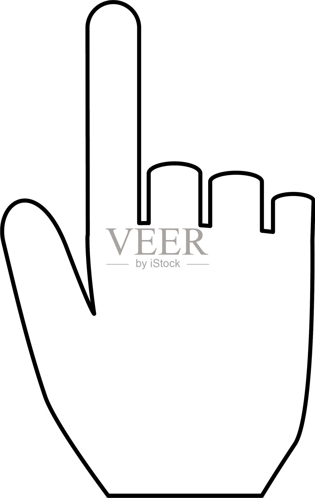 手动人类指针图标设计元素图片