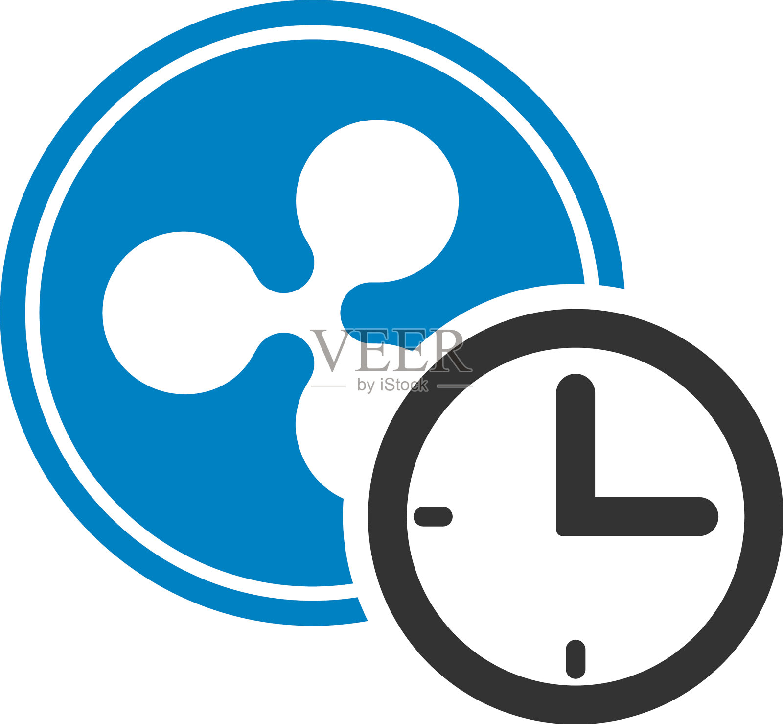 Ripple credit flat图标插画图片素材