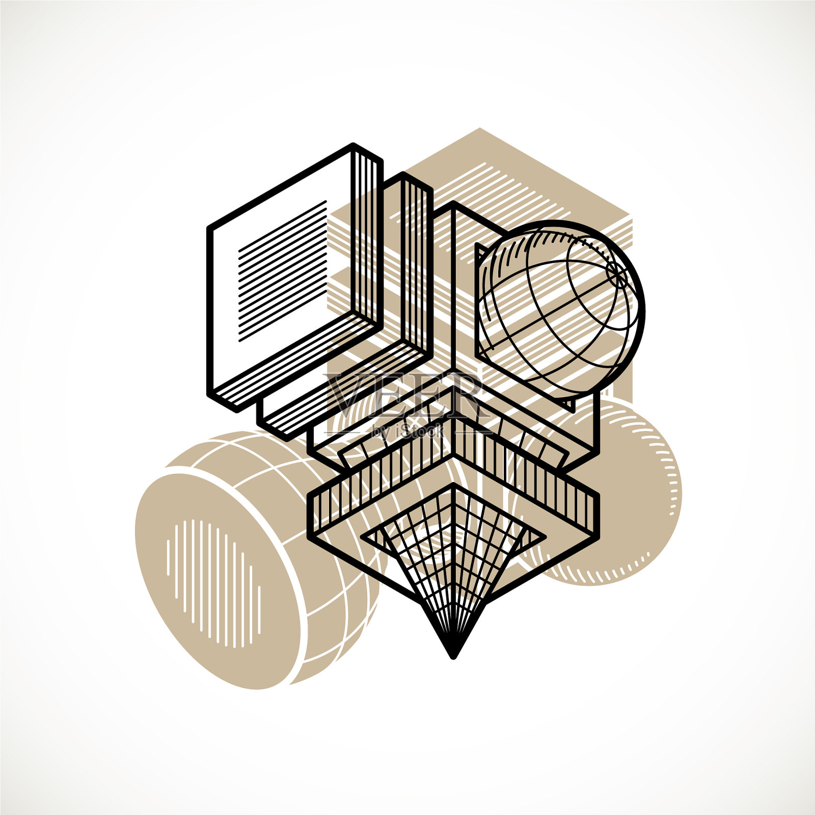 工程三维建筑插画图片素材