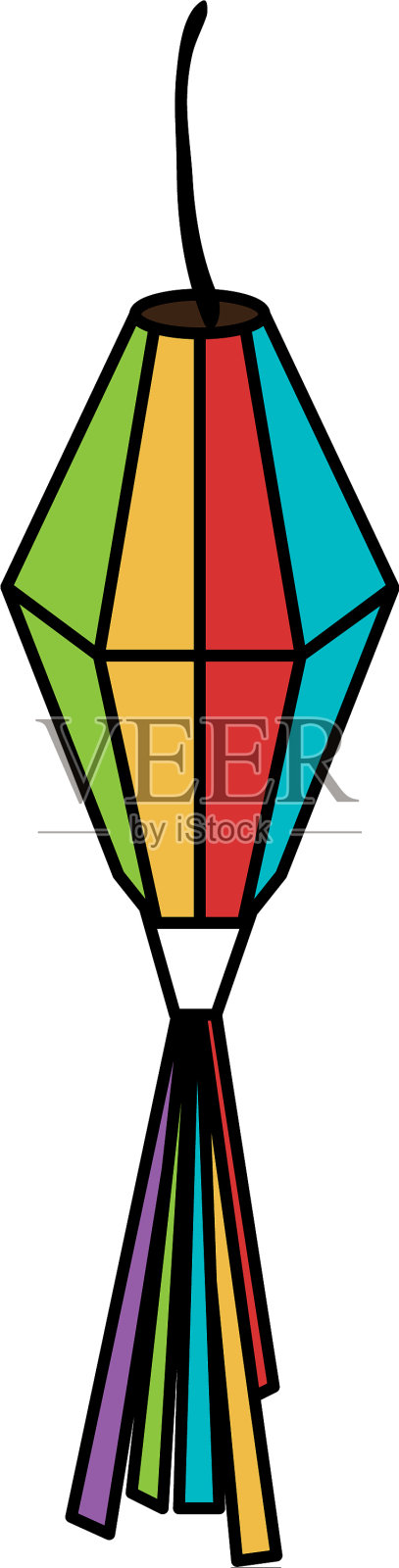 Party pinata孤立的图标插画图片素材