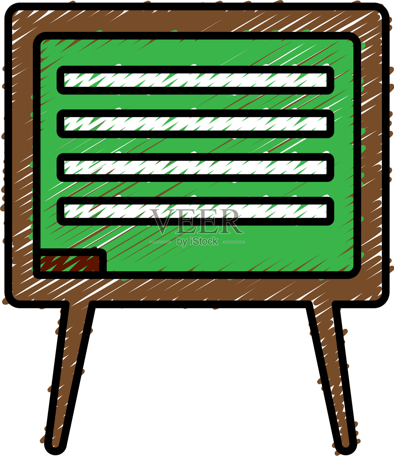 学校的黑板图标插画图片素材