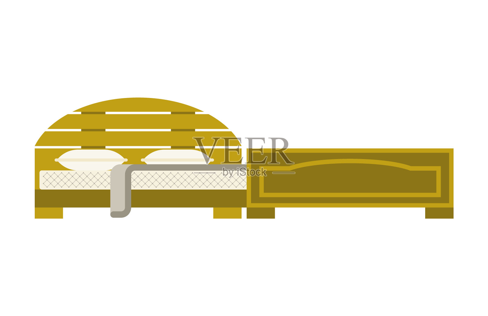 卧室专属睡眠家具设计设计元素图片