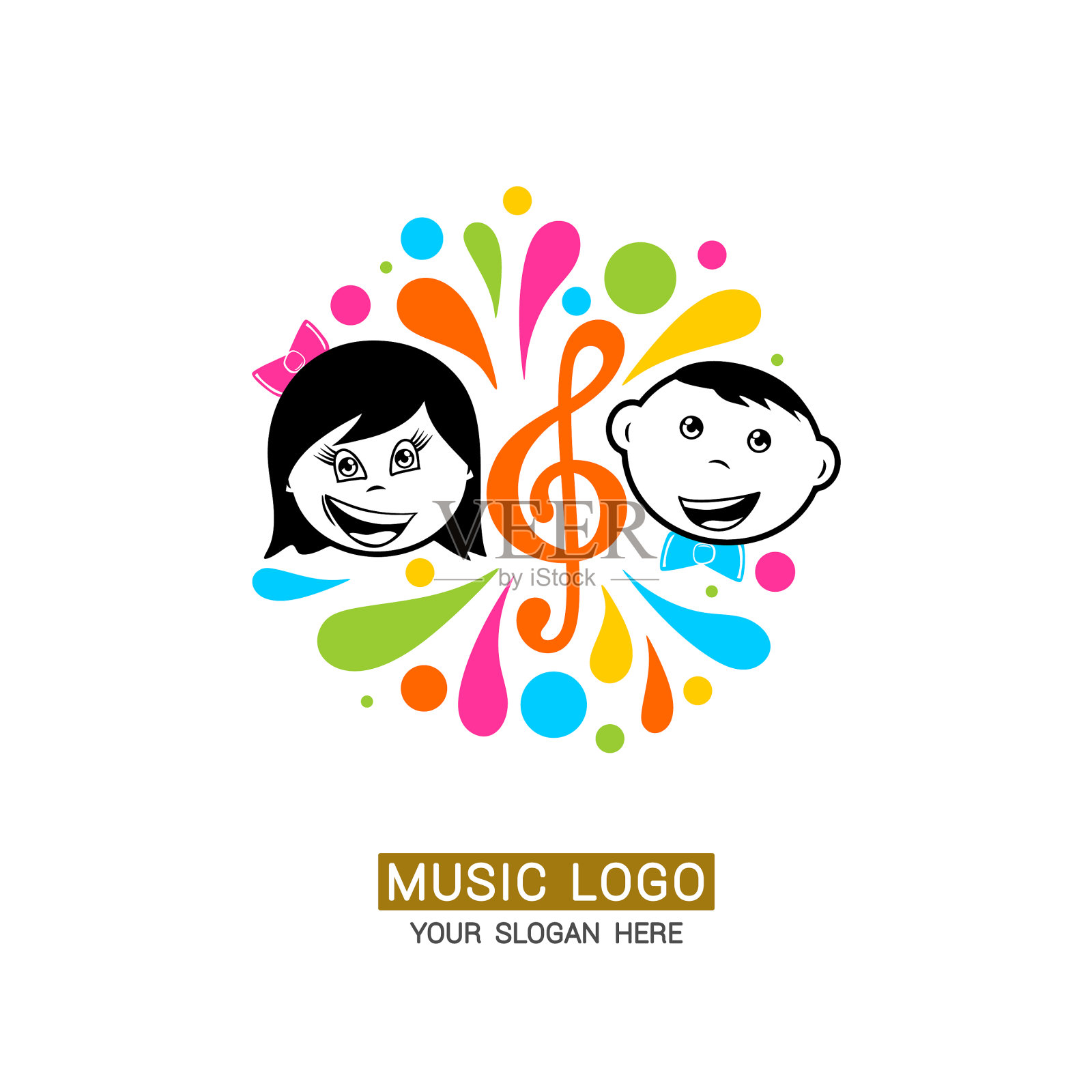 音乐的标志插画图片素材