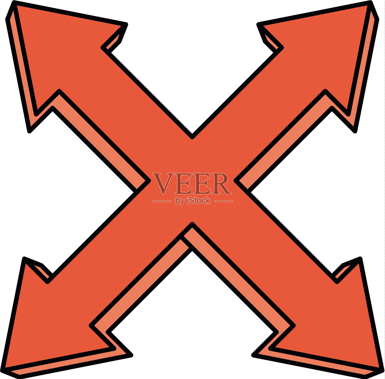 信息图箭头符号插画图片素材