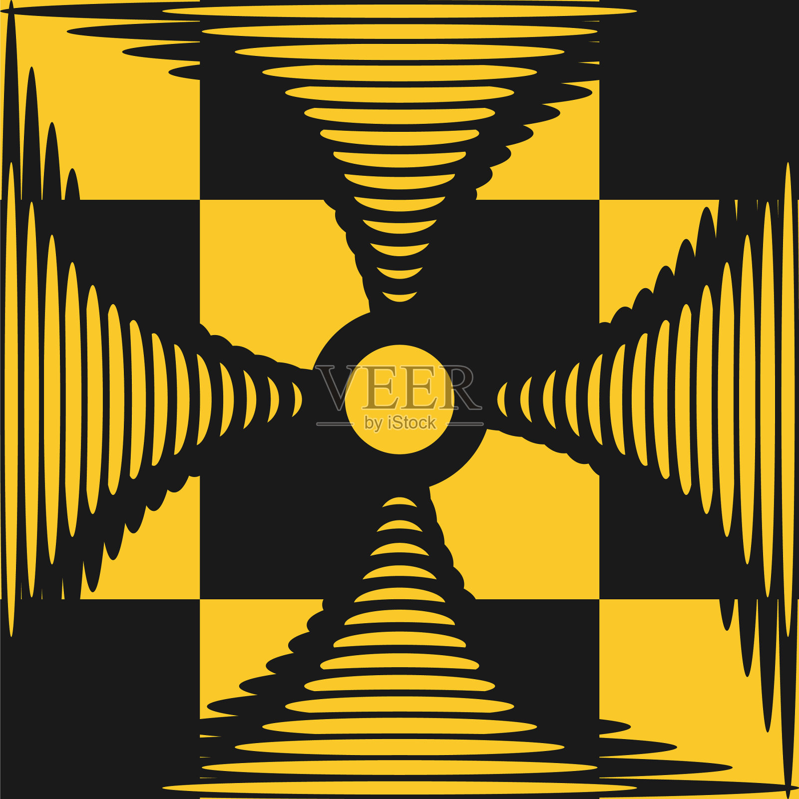 正方形和几何形状图案插画图片素材