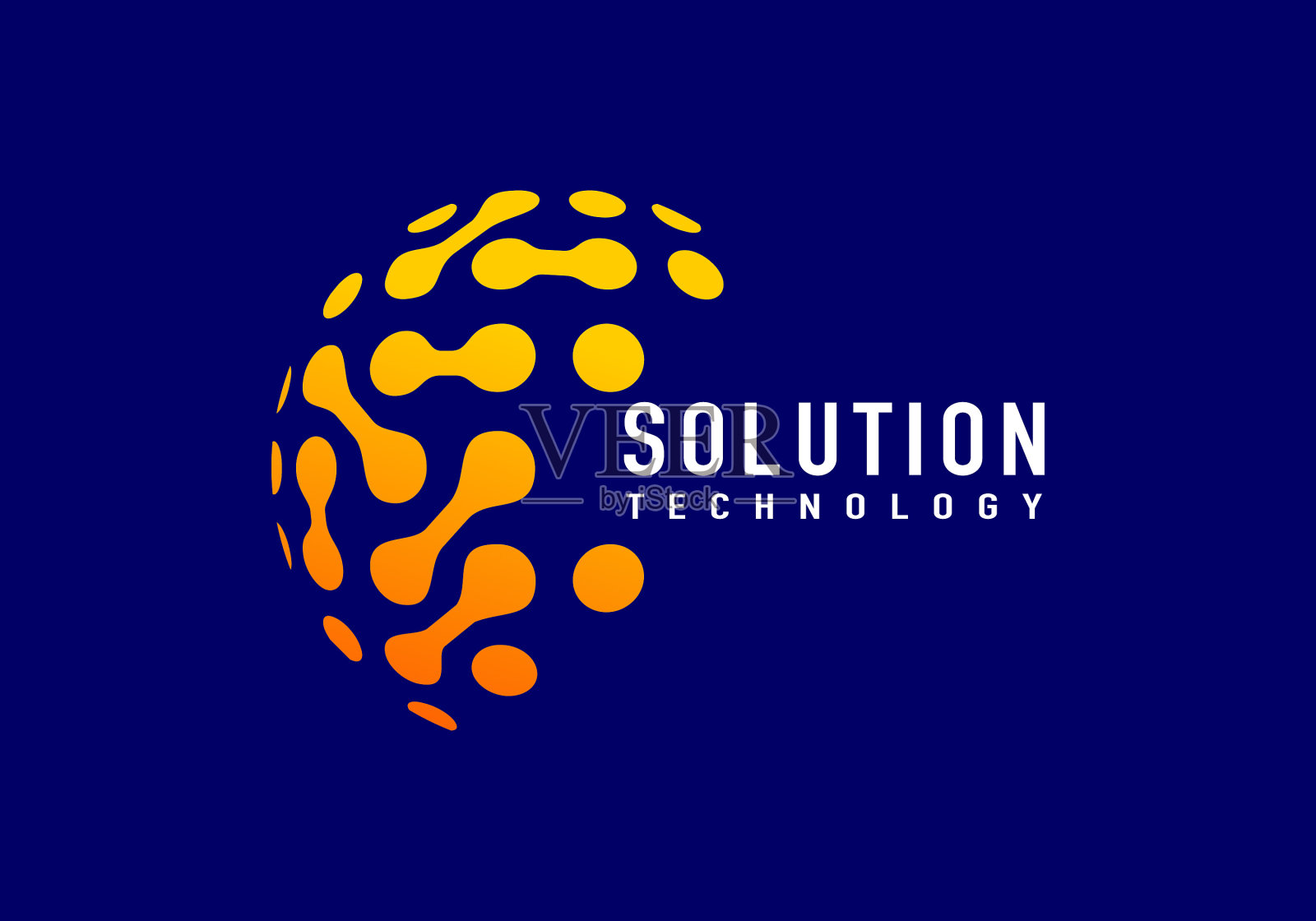 技术解决方案的标志插画图片素材