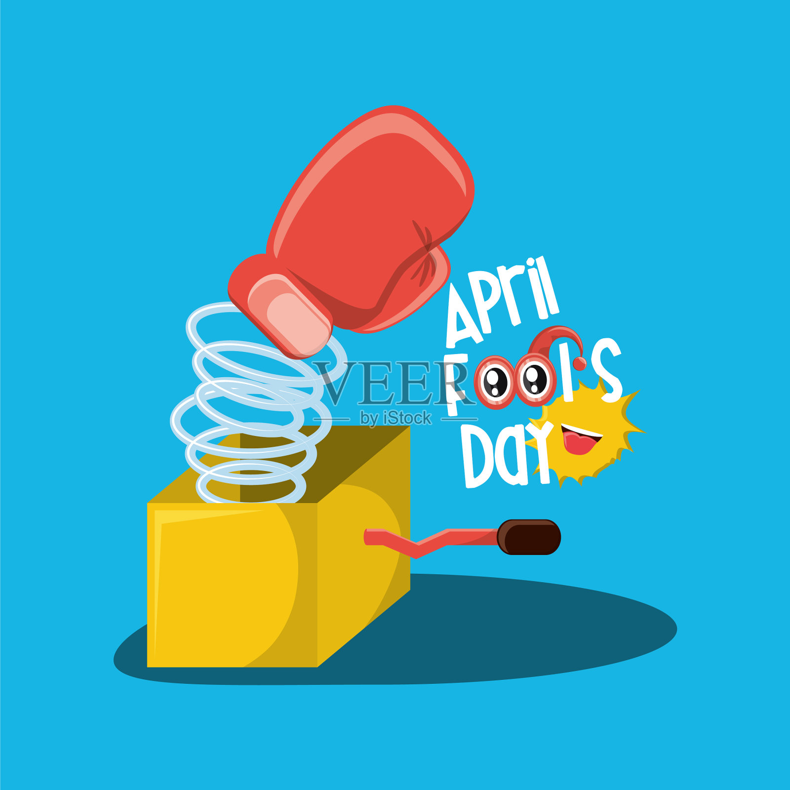 愚人节设计插画图片素材