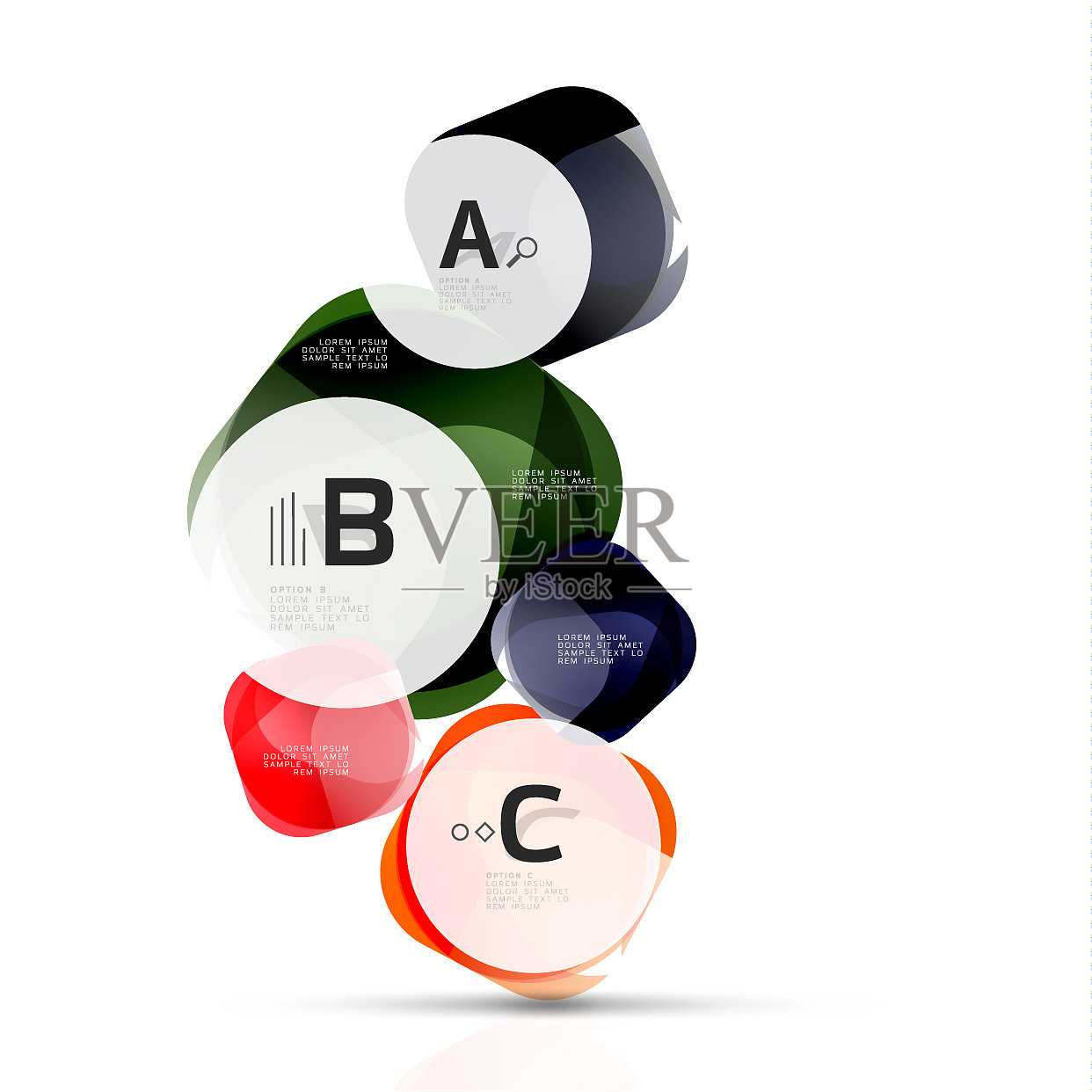 闪亮的抽象元素插画图片素材