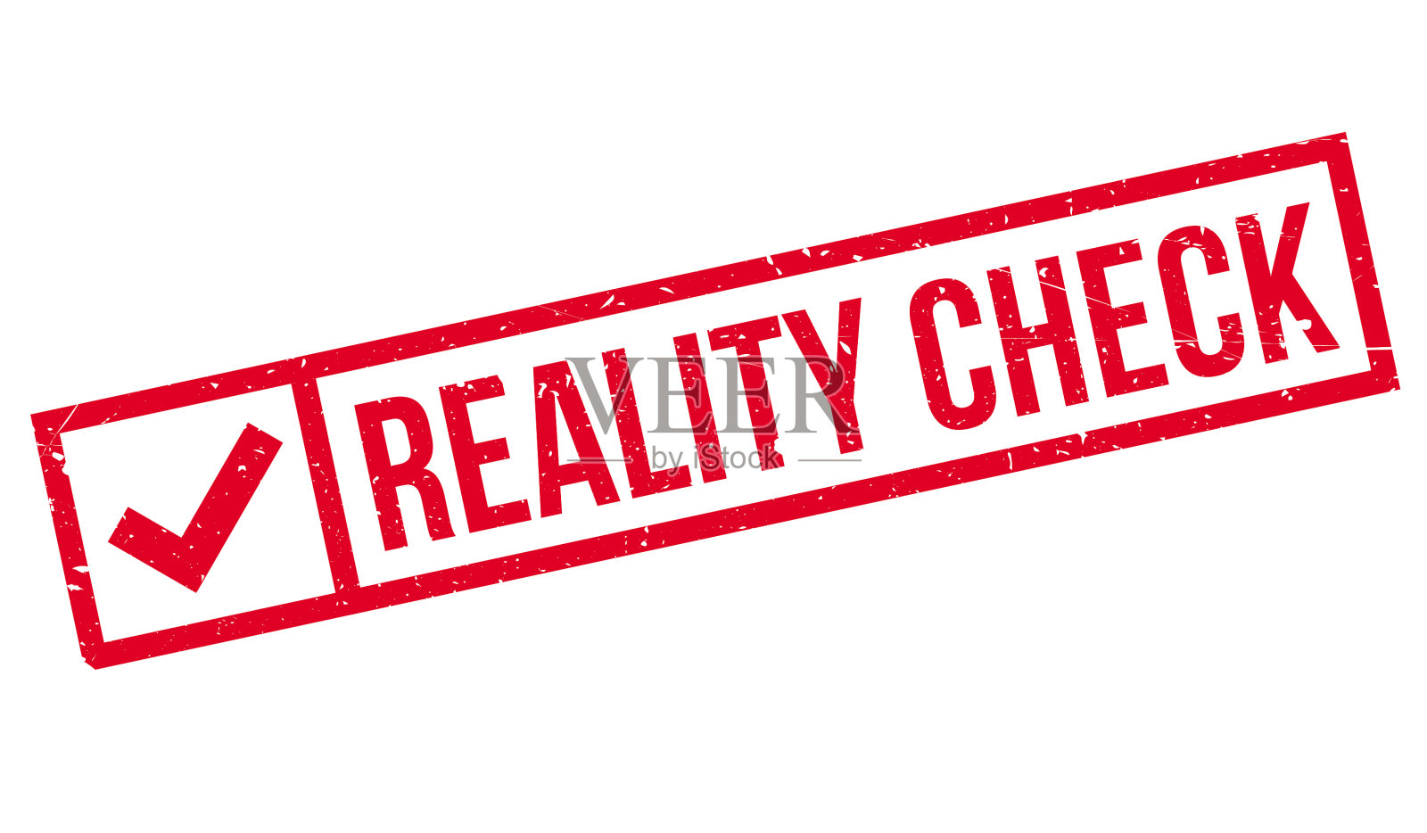 现实检查橡皮图章插画图片素材