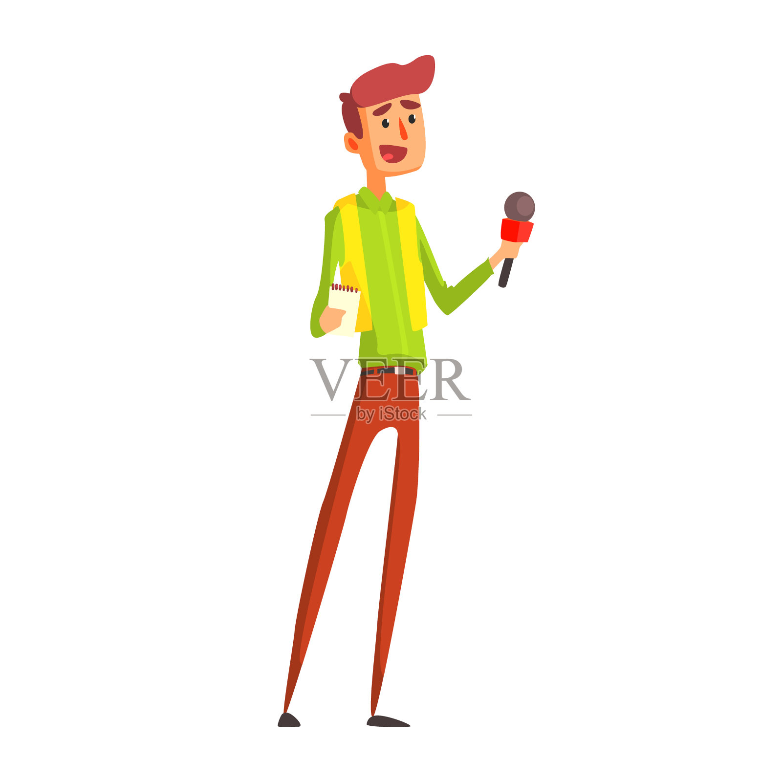 记者接受官方媒体采访设计元素图片