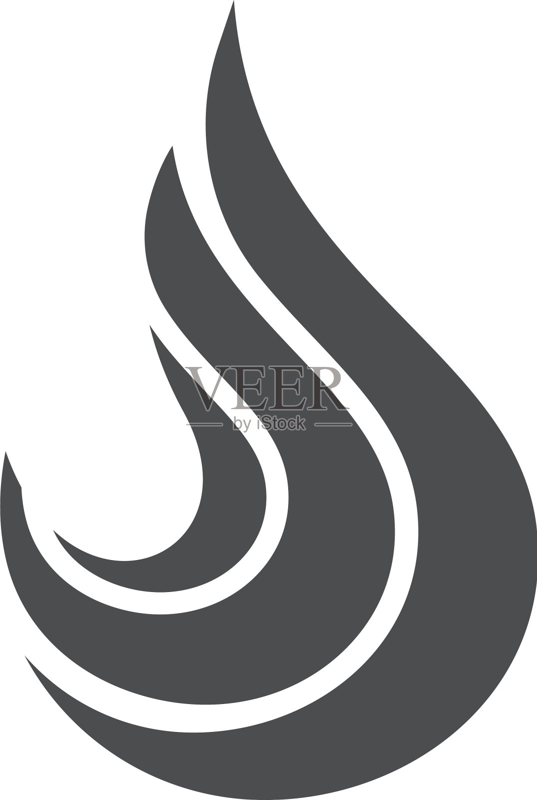 火灾火焰标志设计元素图片