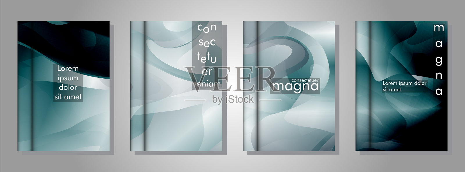 藏书以抽象的液体图案为插画图片素材