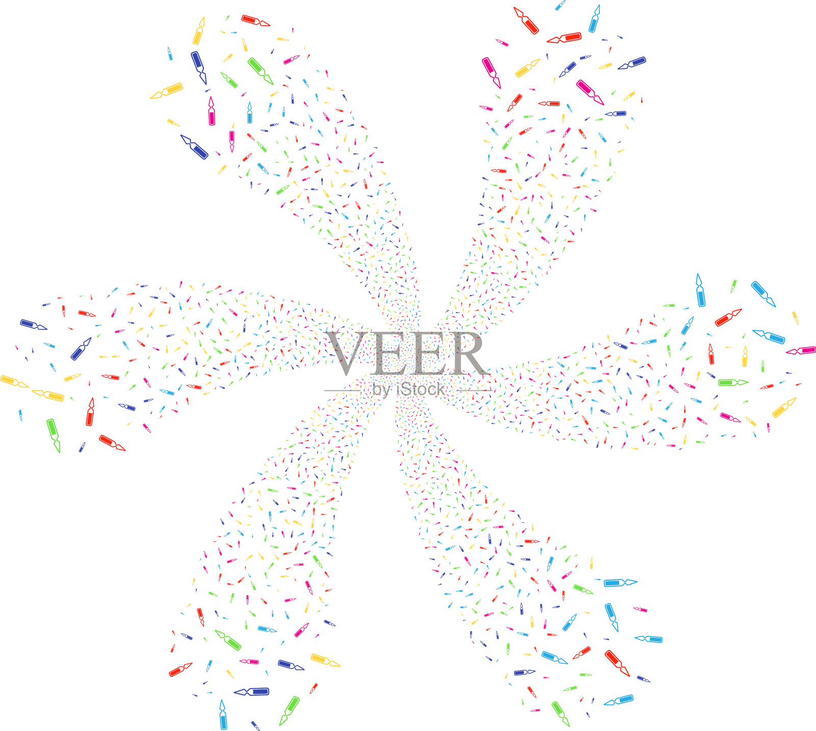 安瓿旋转爆炸插画图片素材