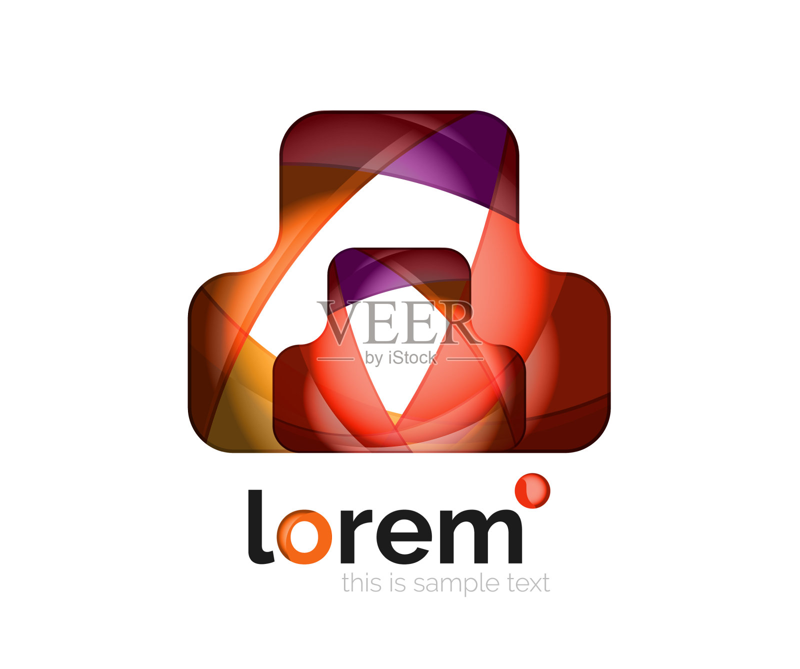 抽象几何商业图标设计元素图片