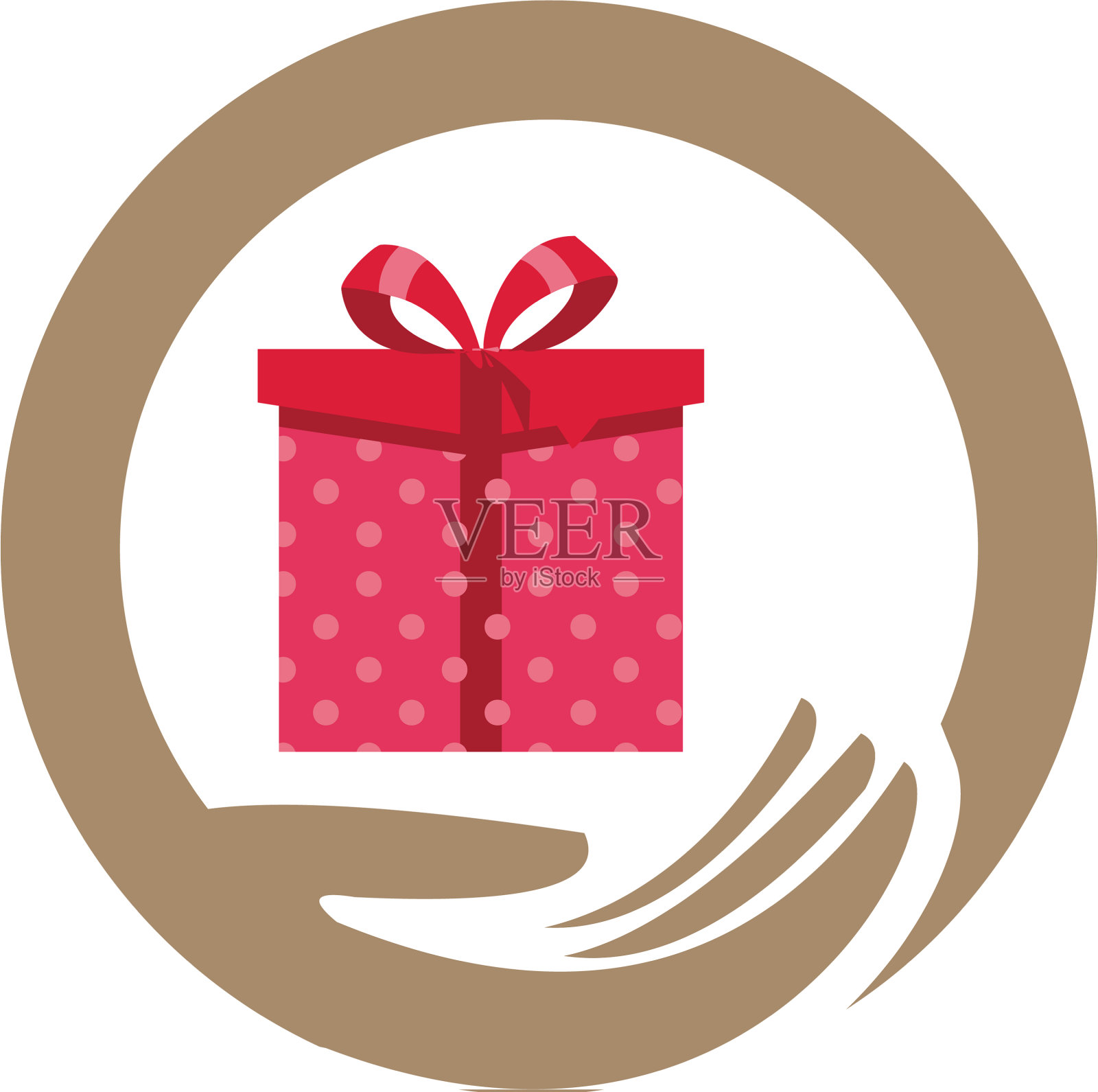 礼物的标志背景设计元素图片