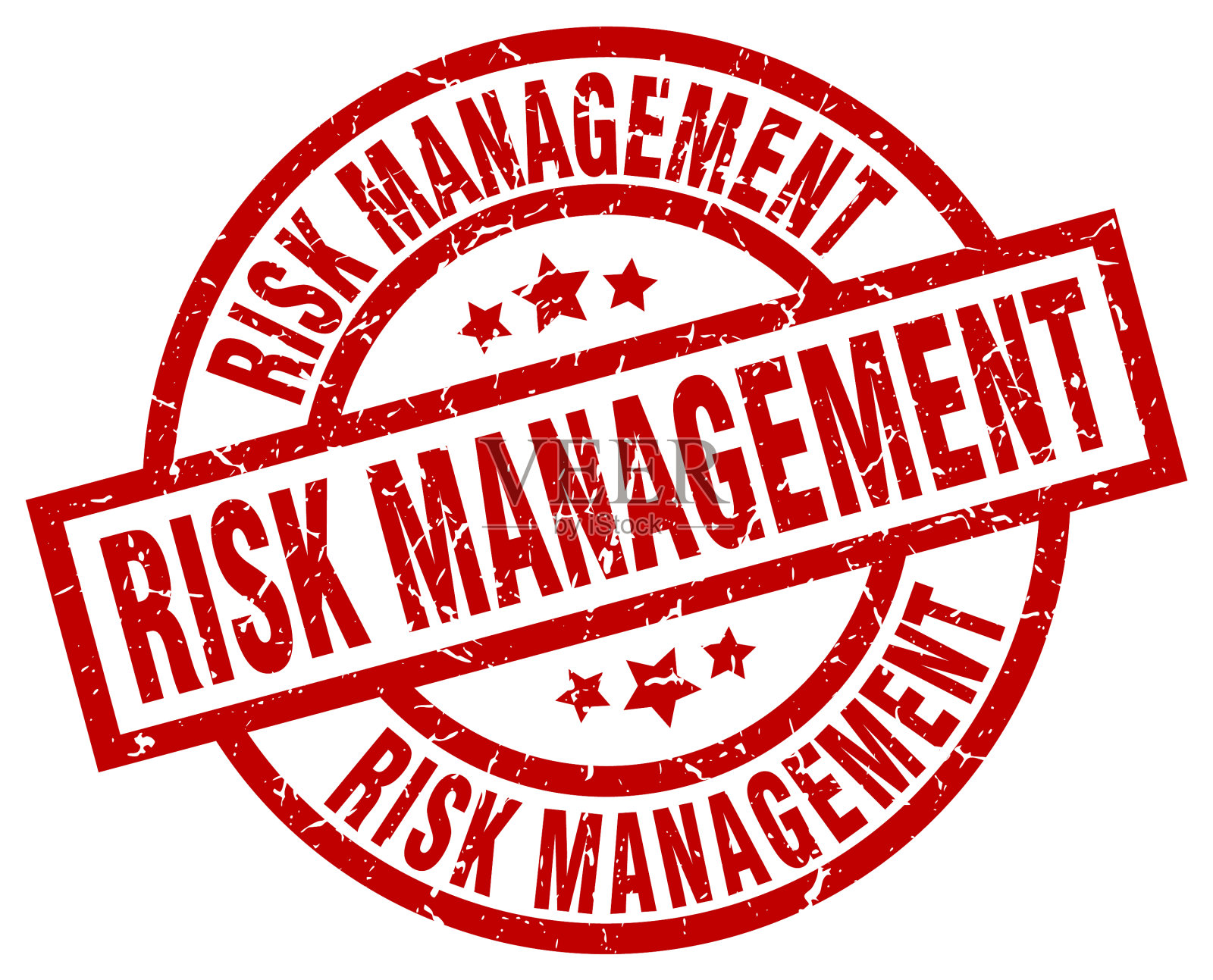 风险管理圆红垃圾邮票插画图片素材