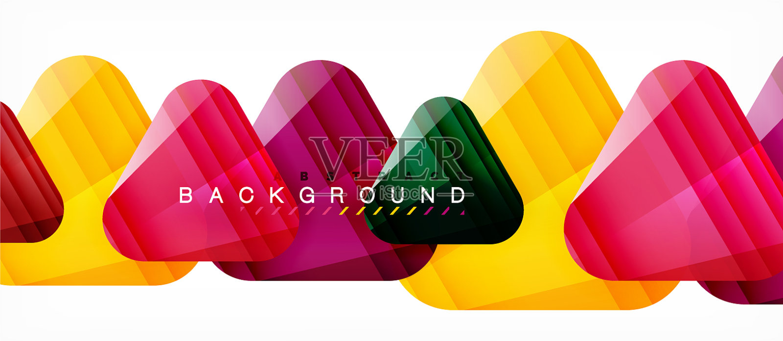 几何抽象背景三角形插画图片素材