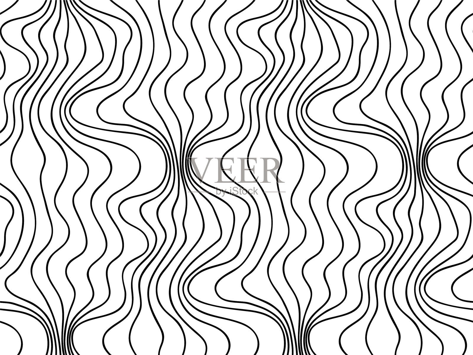 绘制线条的花卉背景插画图片素材